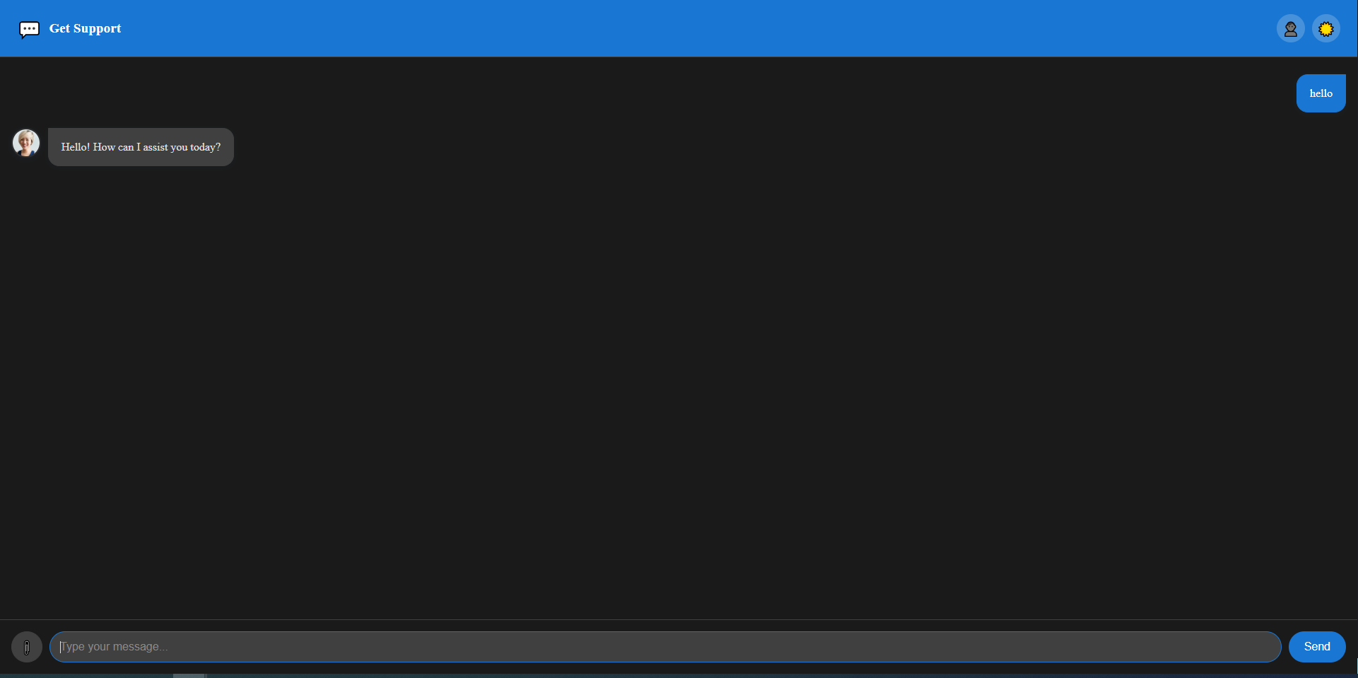 Smart RAGBot AI assistant interface with document Q&A capabilities, Gmail and Google Calendar integration for business automation